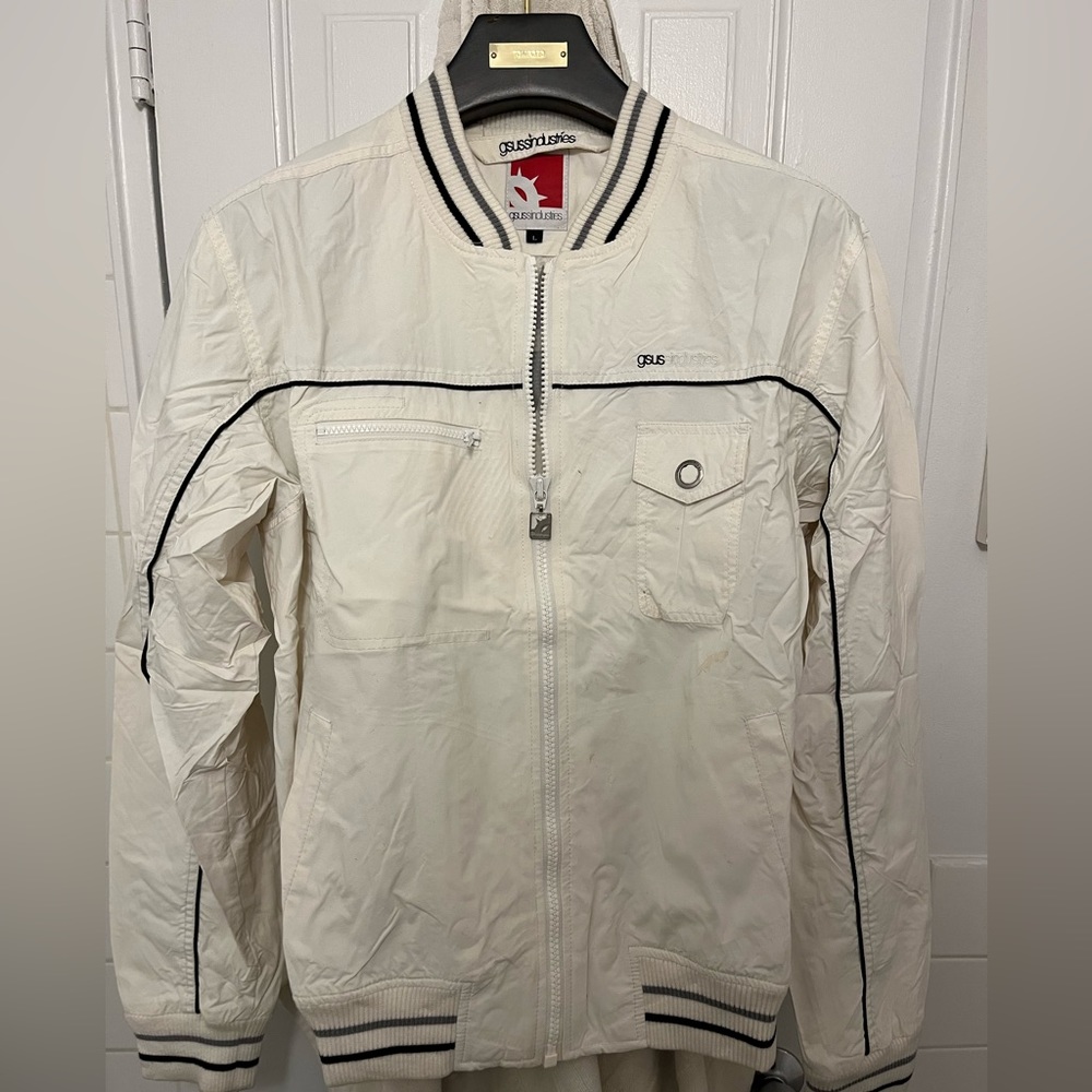 Gsus Sindustries white jacket men large lined